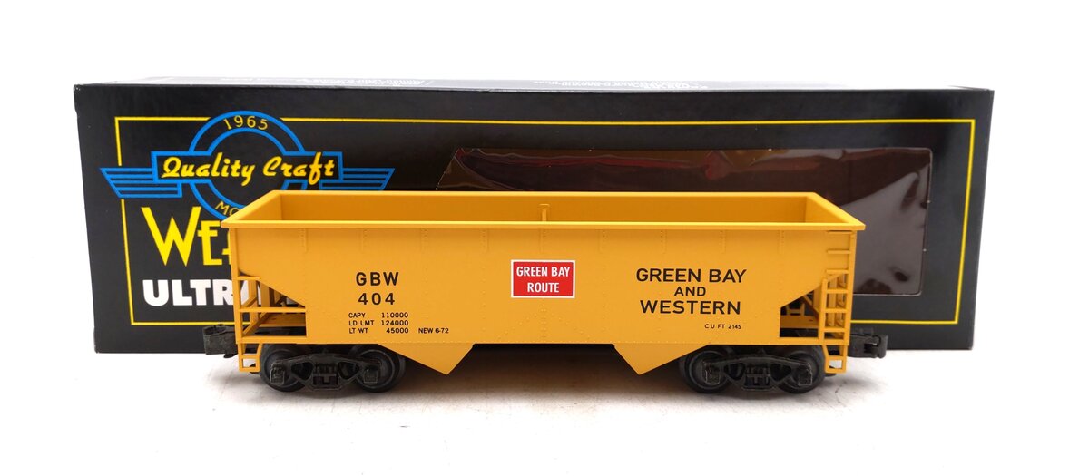Weaver U1144LD O Gauge GBW 2 Bay Offset Coal Car #404 EX/Box