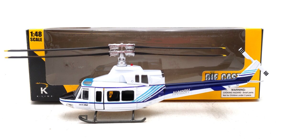 K-Line K94701 1:48 Scale Bell 412 Helicopter Diecast LN/Box