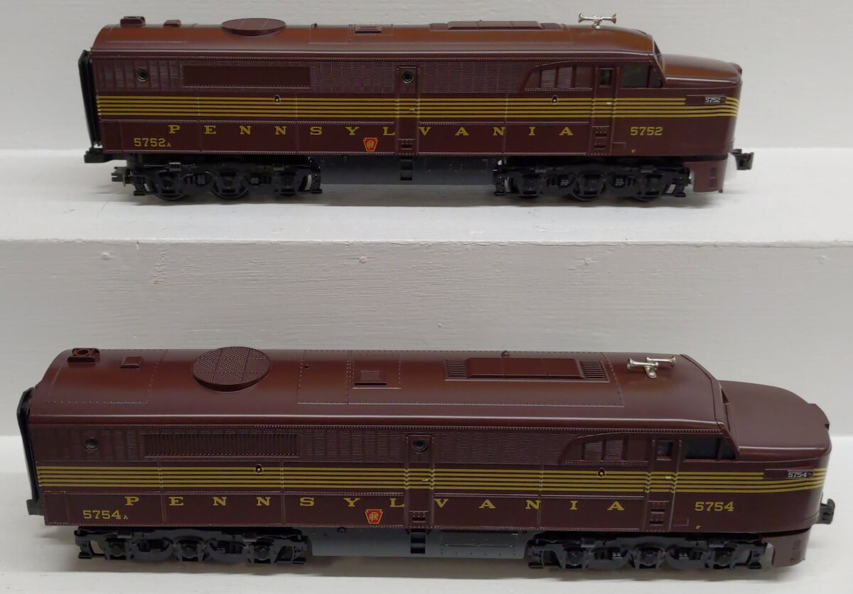 MTH 30-2244-0 PRR Alco PA AA Diesel Engine Set w/Loco-Sound #5752/5754 LN/Box