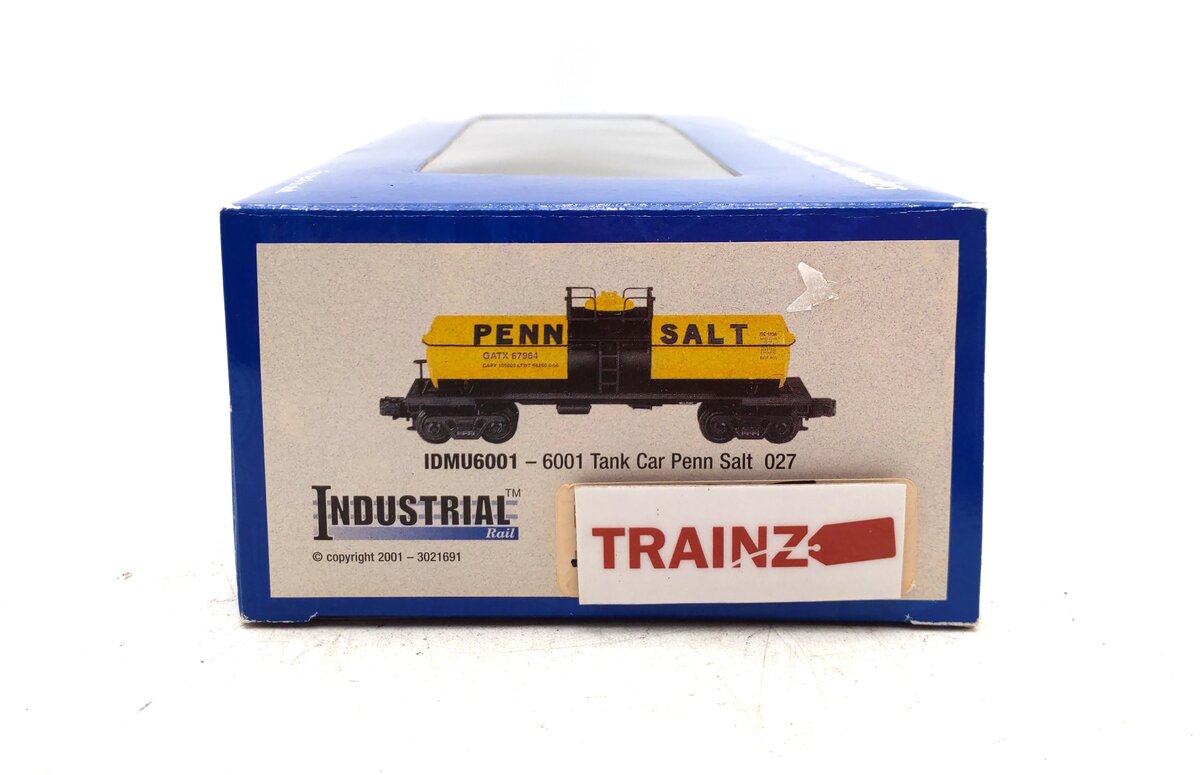 Industrial Rail IDMU6001 O-27 Pennsylvania Salt Tank Car #67931 LN/Box