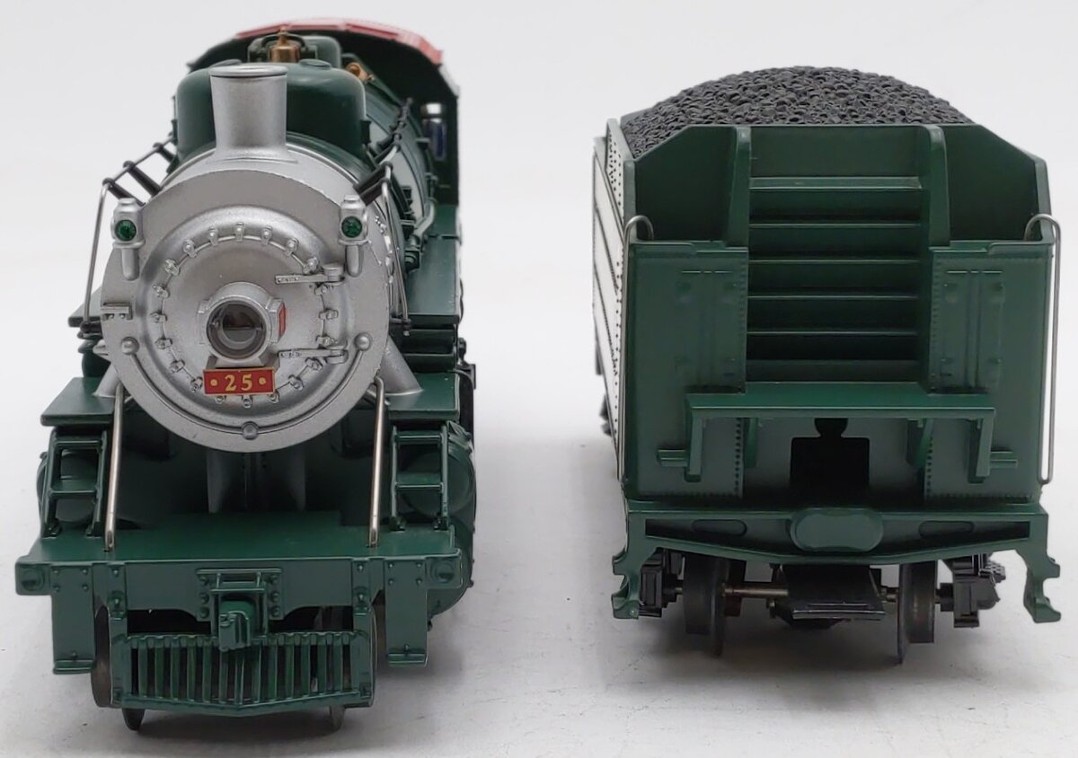 Lionel 6-38626 O Holiday Mikado JR. 2-8-2 Steam Locomotive & Tender Green #25 EX/Box