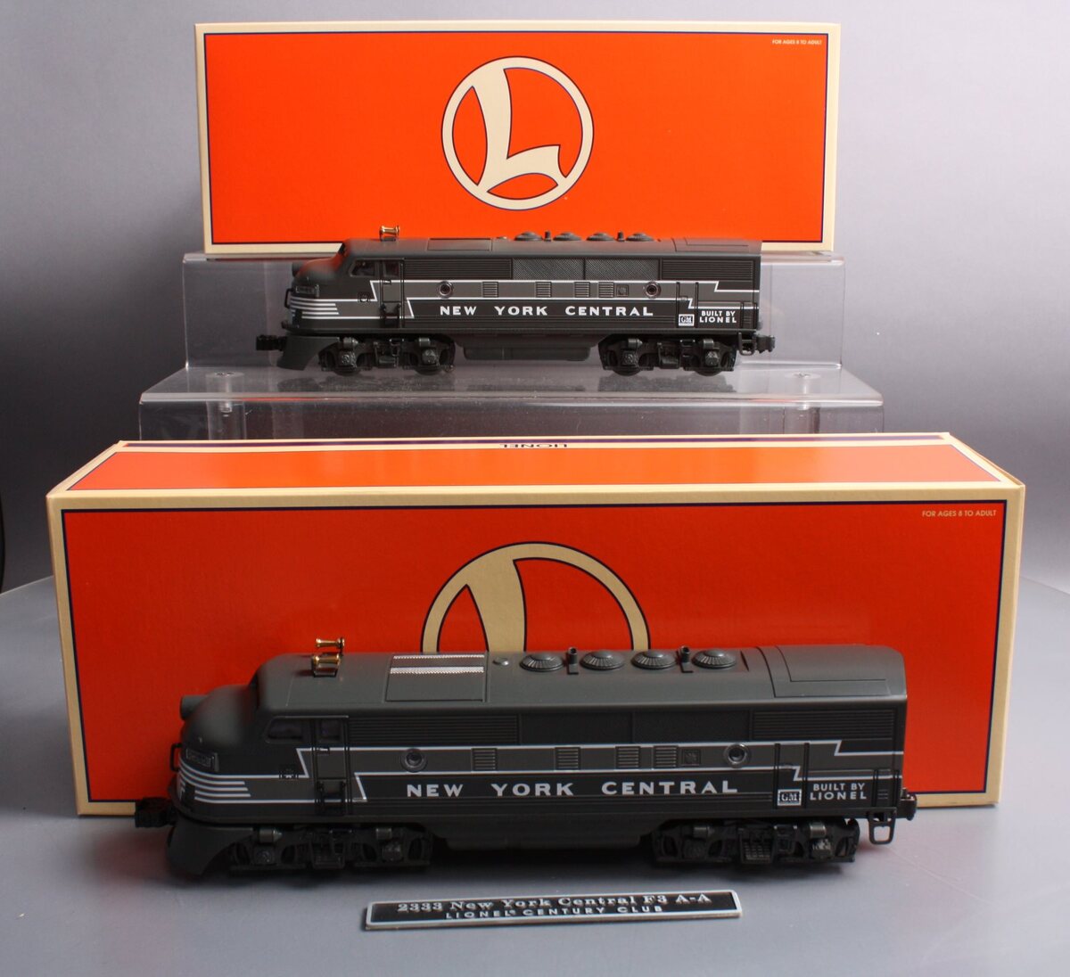 Lionel 6-18135 Lionel Century Club 2333 New York Central F3 AA Diesel Set NIB