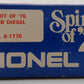 Lionel 6-1776 O Gauge Spirit of 76 U36B Powered Diesel Locomotive LN/Box
