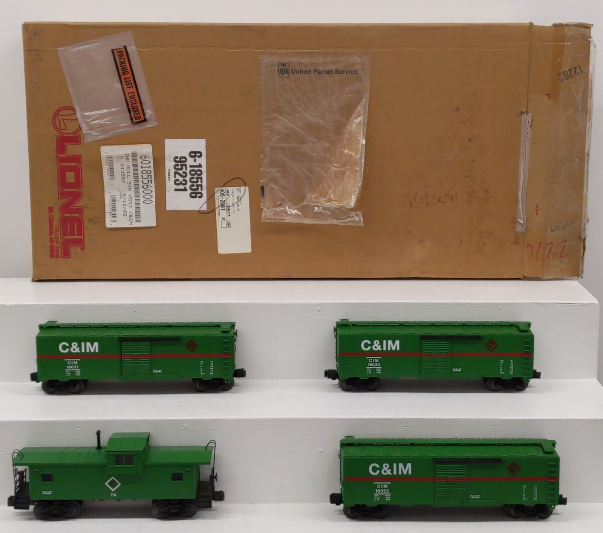 Lionel 6-18556 O Gauge Sears Chicago & Illinois Midland Freight 4-Car Set VG/Box