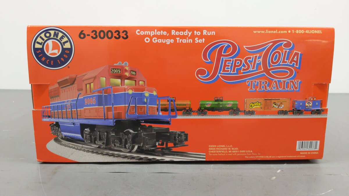 Lionel 6-30033 Pepsi-Cola O Gauge Diesel Train Set NIB