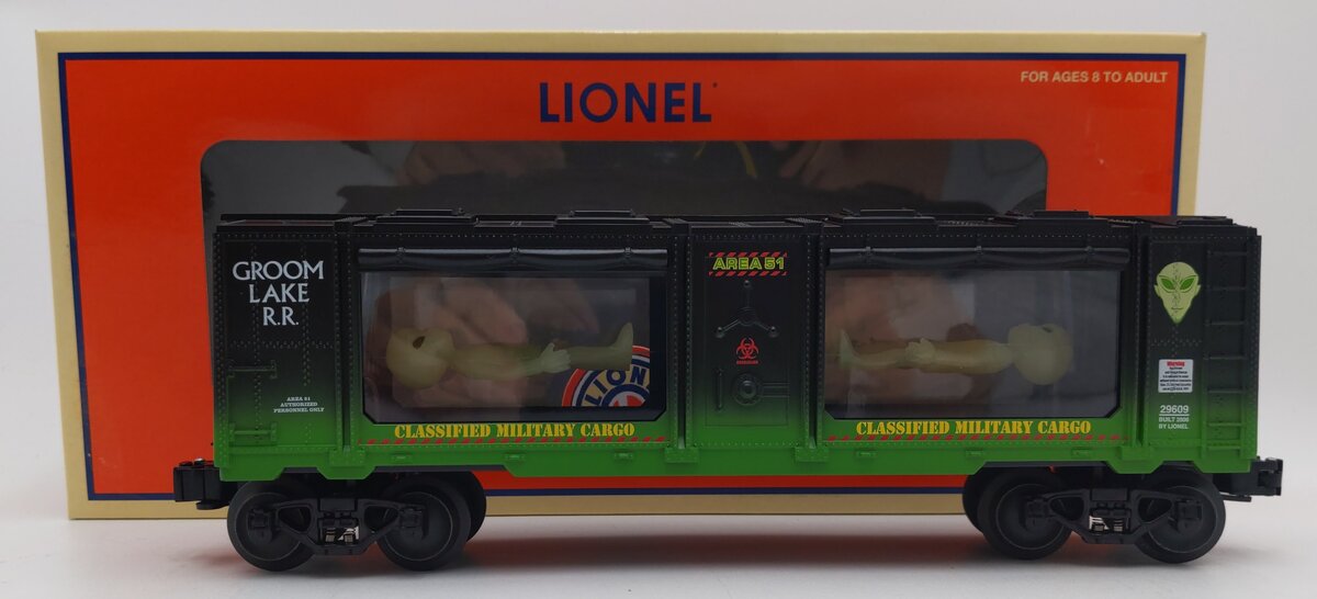 Lionel 6-29609 O Gauge Alien Suspension Car NIB