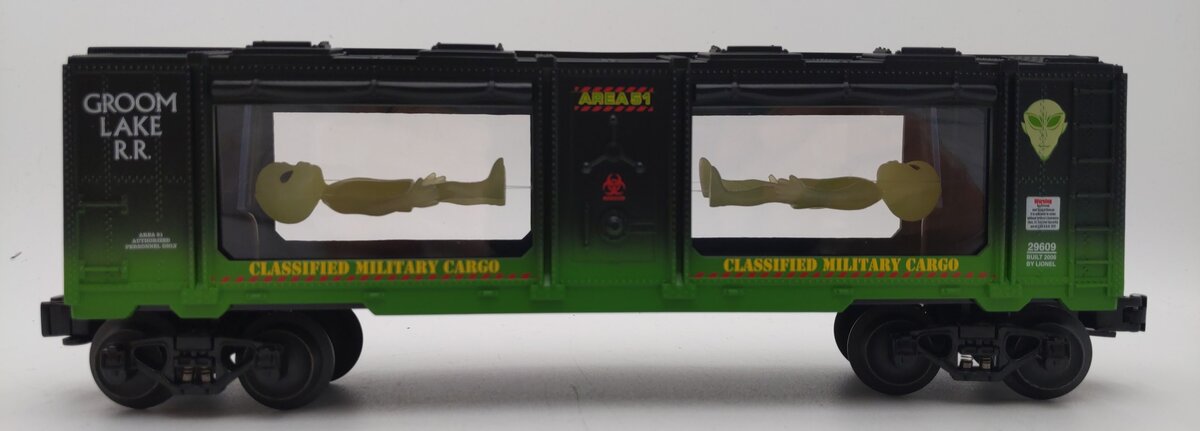Lionel 6-29609 O Gauge Alien Suspension Car NIB