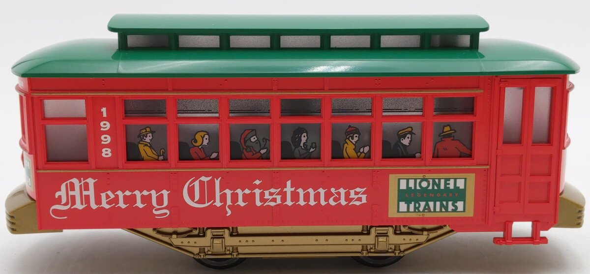 Lionel 6-11981 O Gauge 1998 Holiday Trolley Set #109 EX/Box