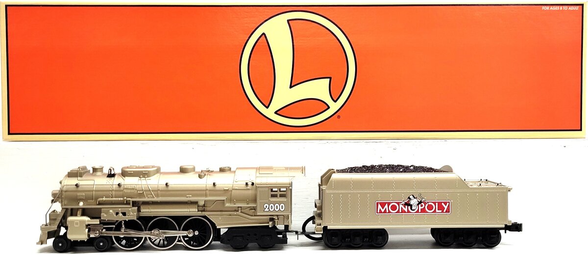 Lionel 6-52219 Monopoly 4-6-4 Bronze Hudson Steam Locomotive #2000 EX/Box