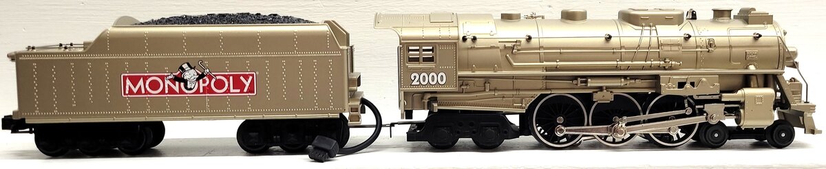 Lionel 6-52219 Monopoly 4-6-4 Bronze Hudson Steam Locomotive #2000 EX/Box