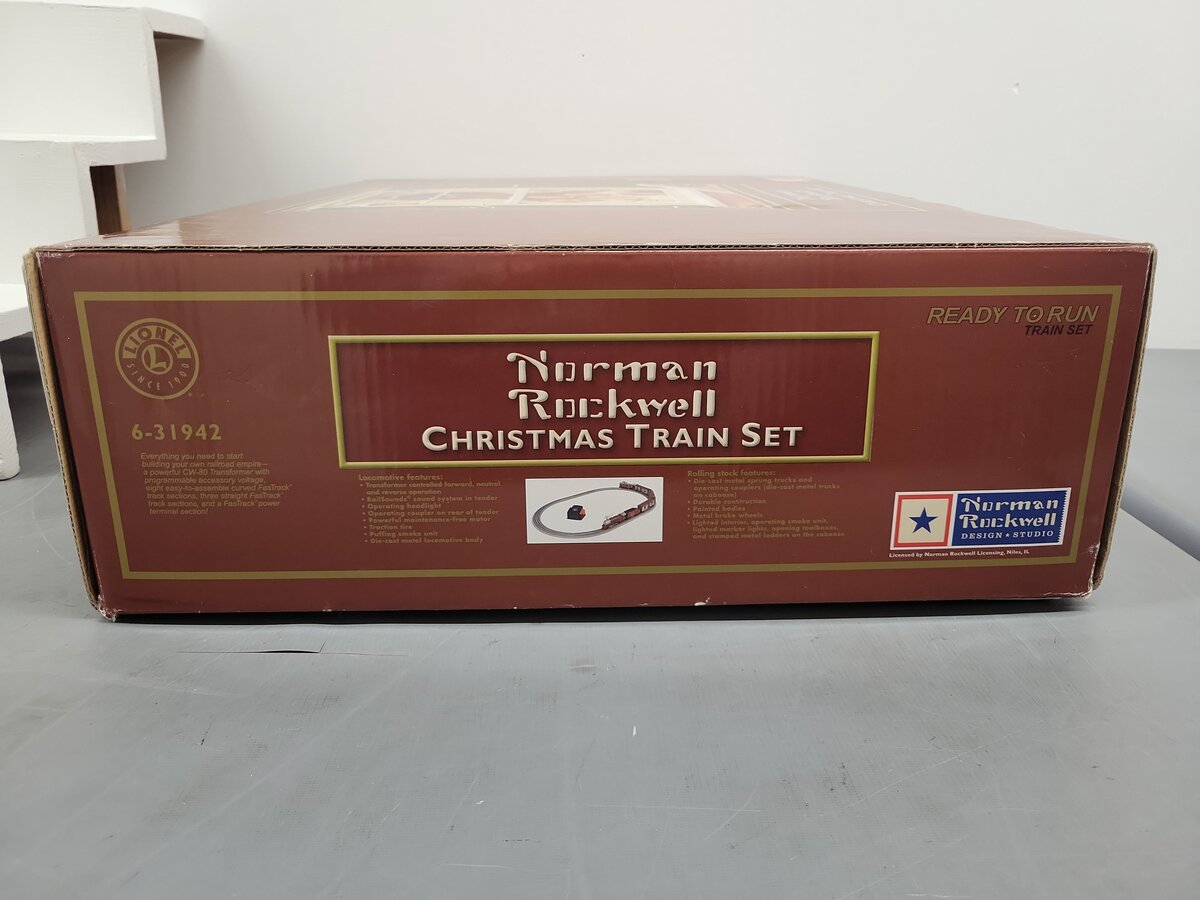 Lionel 6-31942 O Gauge Norman Rockwell Christmas Steam Train Set EX/Box