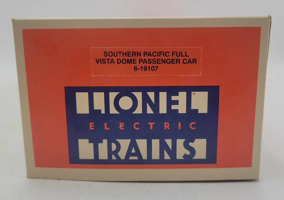 Lionel 6-19107 O Gauge Southern Pacific Daylight Full Vista Dome Passenger Car VG/Box