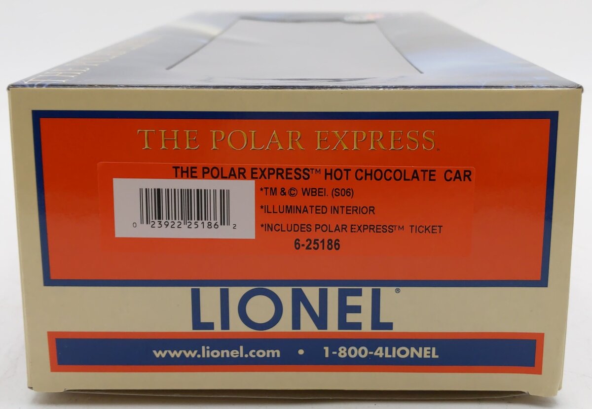 Lionel 6-25186 O Gauge The Polar Express Hot Chocolate Car EX/Box