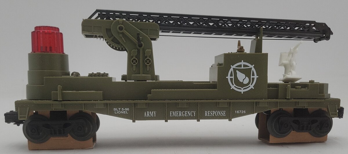 Lionel 6-16726 O Gauge Army Fire Ladder Car EX/Box