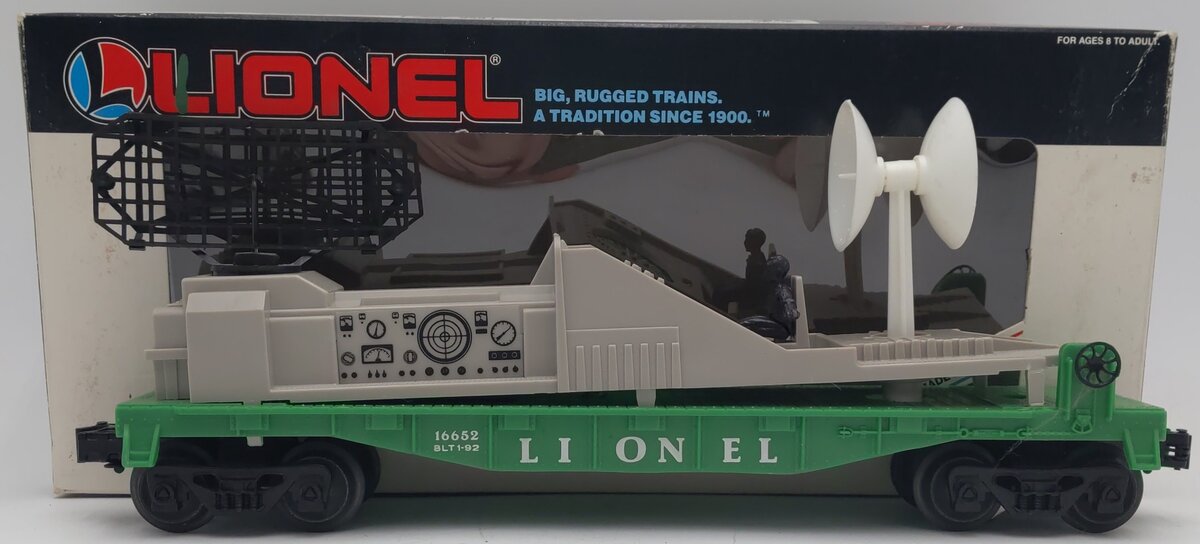 Lionel 6-16652 O Gauge Operating Radar Car EX/Box
