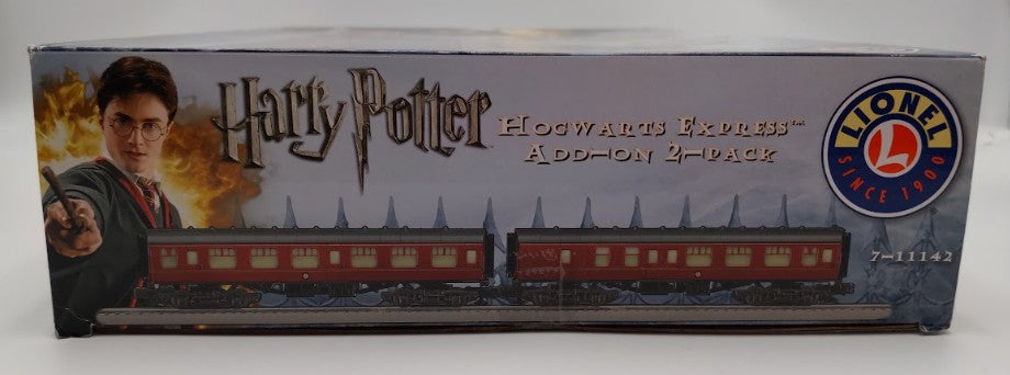 Lionel 7-11142 O Gauge Hogwarts Express Passenger Car Add-On 2-Pack EX/Box