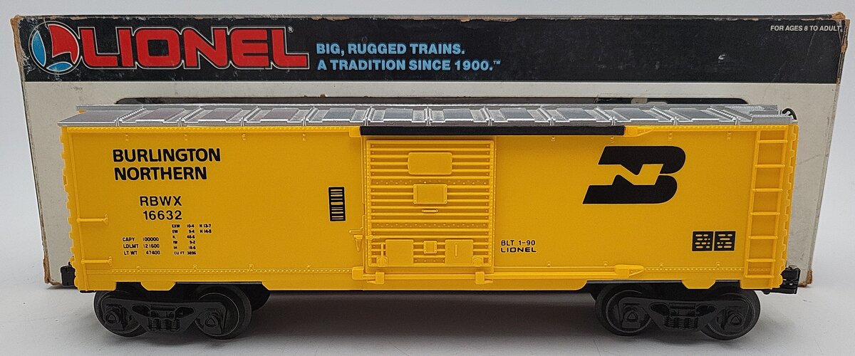 Lionel 6-16632 Burlington Northern Boxcar with Railsounds EX/Box