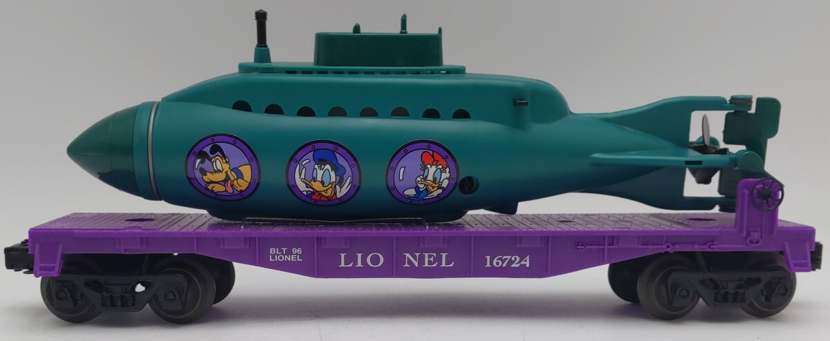 Lionel 6-16724 O Gauge Disney Mickey & Friends Submarine Car EX/Box