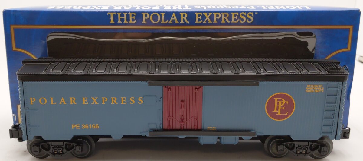 Lionel 6-36166 O Gauge Polar Express Wood-Sided Reefer LN/Box