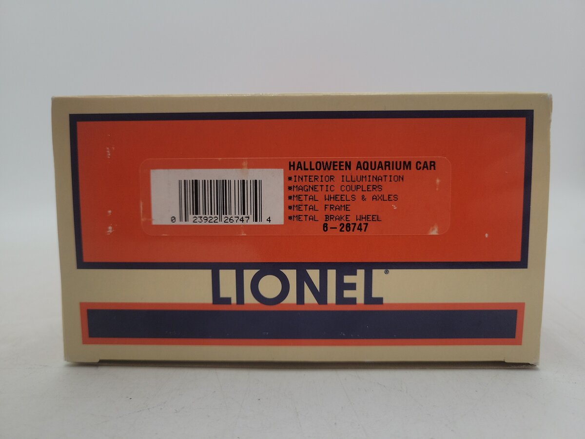Lionel 6-26747 O Gauge Halloween Bats Aquarium Car #26747 EX/Box