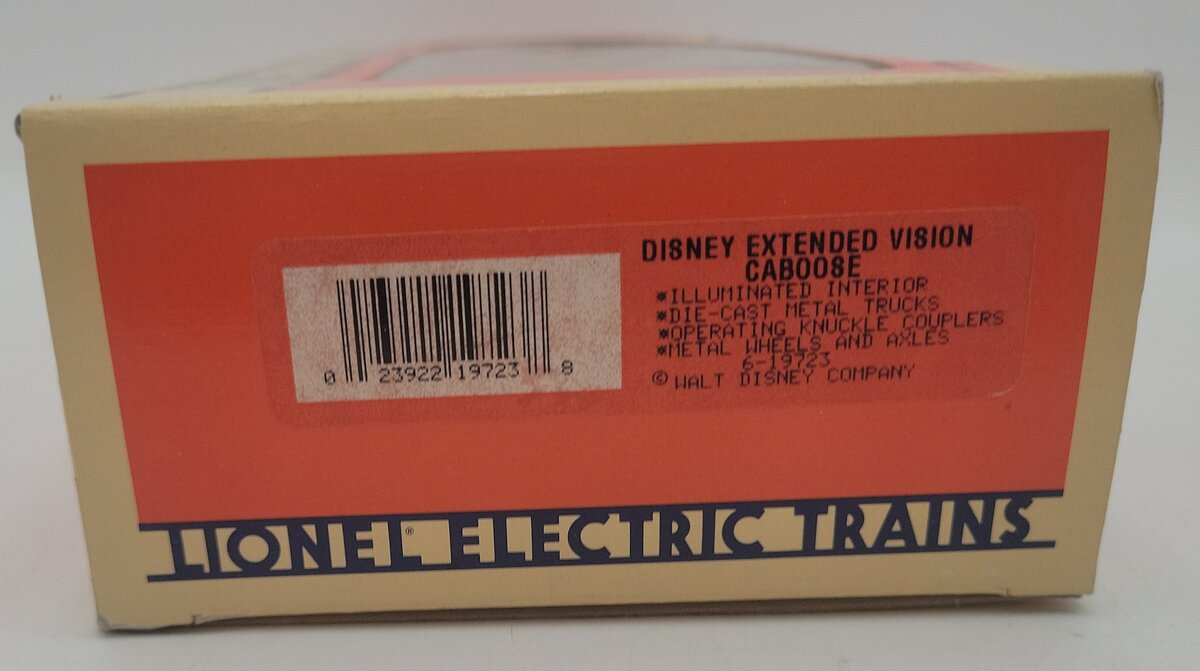 Lionel 6-19723 O Disney Extended Vision Caboose EX/Box