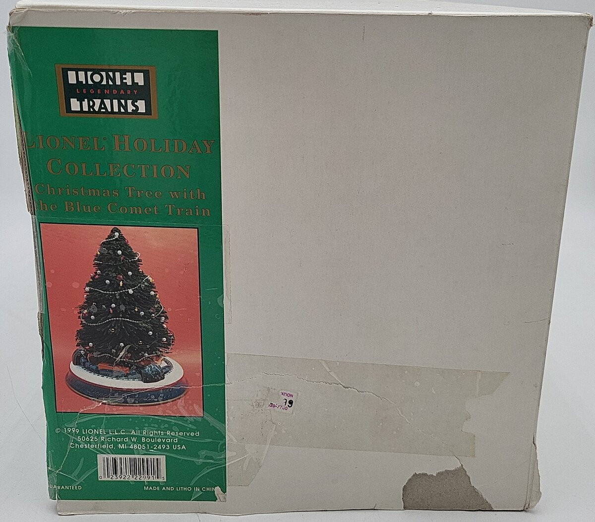 Lionel 7-22991 O Gauge Christmas Tree w/Blue Comet Train EX/Box