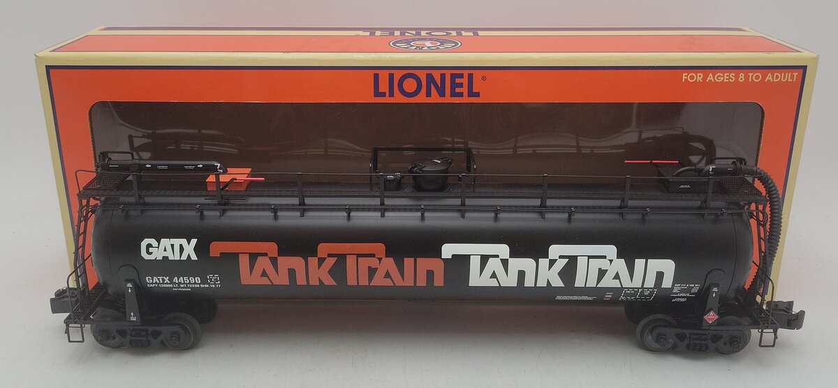 Lionel 6-19647 O Gauge GATX Tank Train Intermediate Car #44590 EX/Box