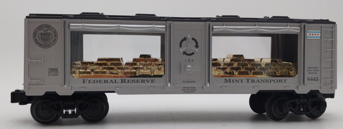 Lionel 6-19686 O Gauge Chicago Federal Reserve Mint Car #6445 LN/Box