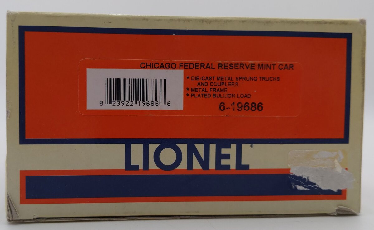 Lionel 6-19686 O Gauge Chicago Federal Reserve Mint Car #6445 LN/Box