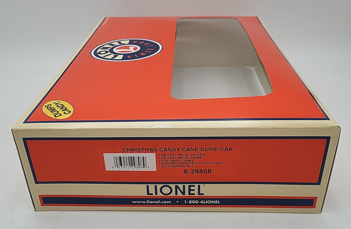 Lionel 6-29808 Christmas Candy Cane Dump Car LN/Box