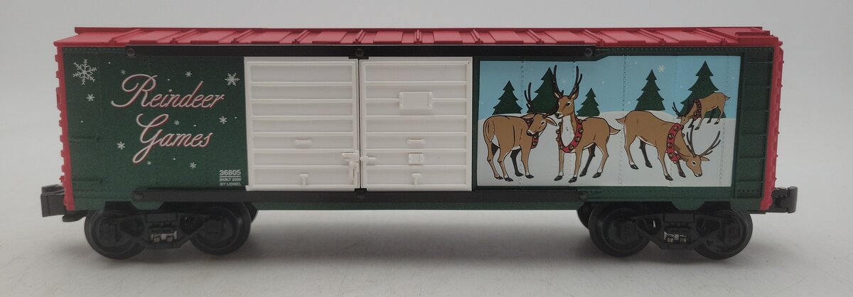Lionel 6-36805 O Gauge Reindeer Jumping Boxcar LN/Box