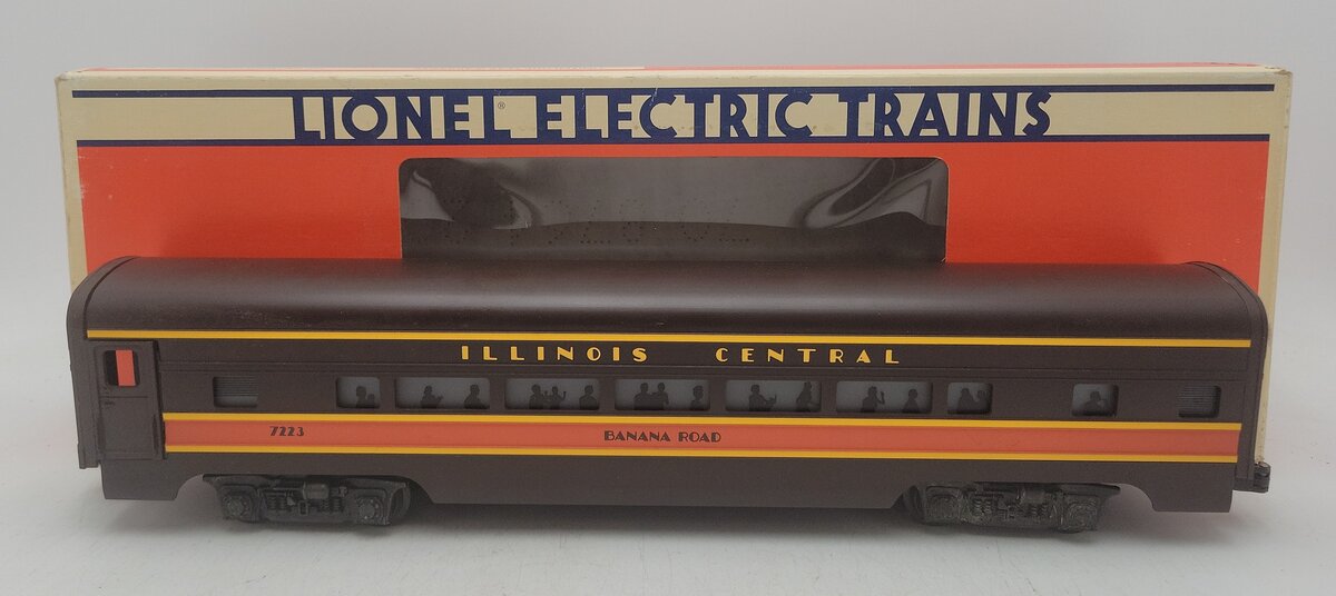 Lionel 6-7223 O Gauge Illinois Central "Banana Road" Passenger Car #7223 VG/Box