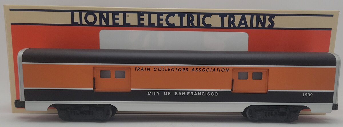 Lionel 6-52155 O Gauge TCA 1999 "City of San Francisco" Baggage Car EX/Box