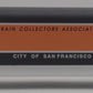 Lionel 6-52155 O Gauge TCA 1999 "City of San Francisco" Baggage Car EX/Box