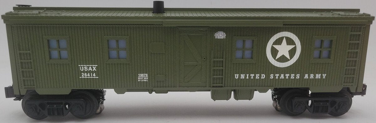 Lionel 6-19678 O Gauge Army Smoking Bunk Car #26414 EX/Box