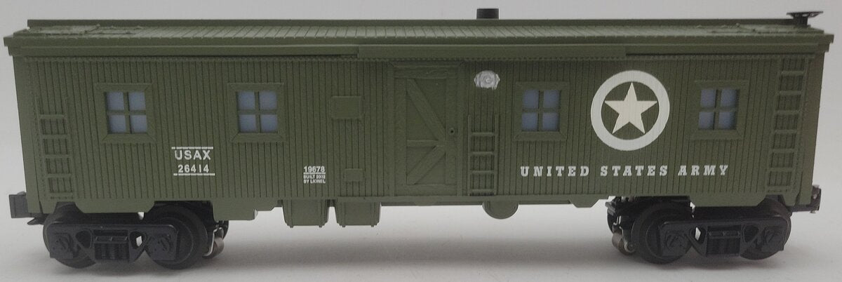 Lionel 6-19678 O Gauge Army Smoking Bunk Car #26414 EX/Box