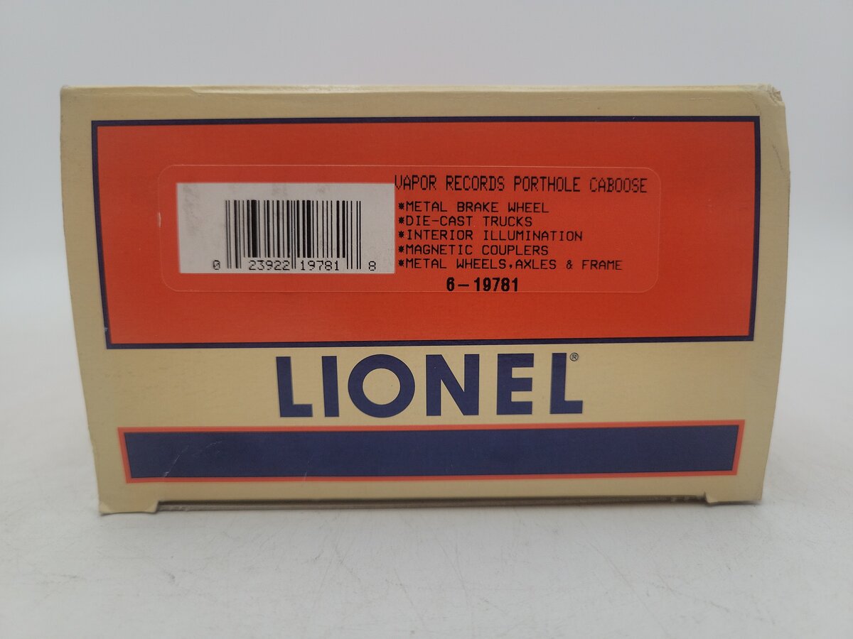 Lionel 6-19781 Vapor Records Holiday Porthole Caboose #6417 EX/Box