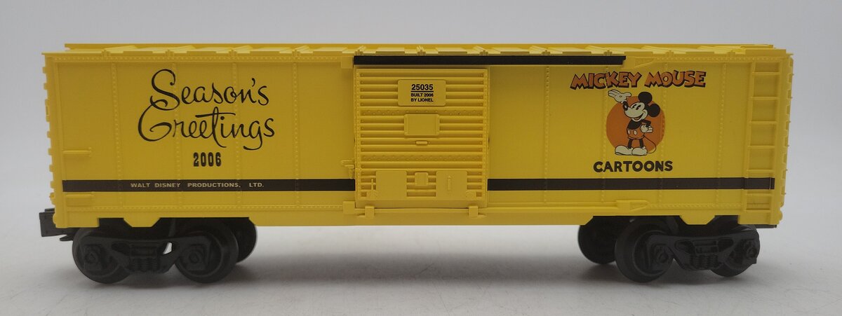 Lionel 6-25035 O Gauge 2006 Disney Holiday Boxcar #25035 EX/Box