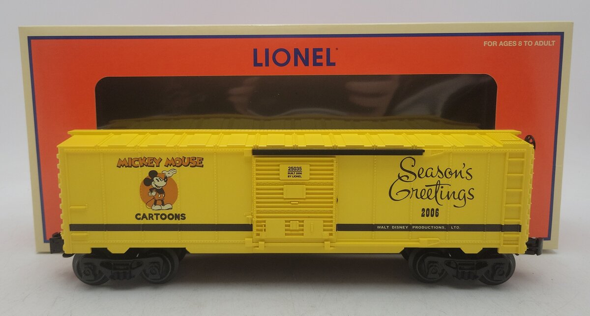 Lionel 6-25035 O Gauge 2006 Disney Holiday Boxcar #25035 EX/Box