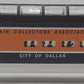 Lionel 6-52085 O Gauge 1996 TCA "City of Dallas" Dallas Full Vista Dome Car EX/Box
