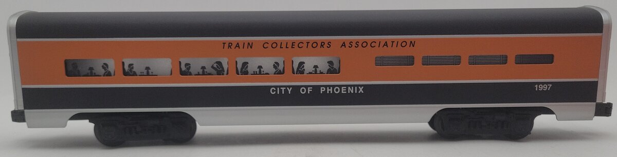 Lionel 6-52106 O Gauge TCA 1997 City of Phoenix Aluminum Diner Car EX/Box