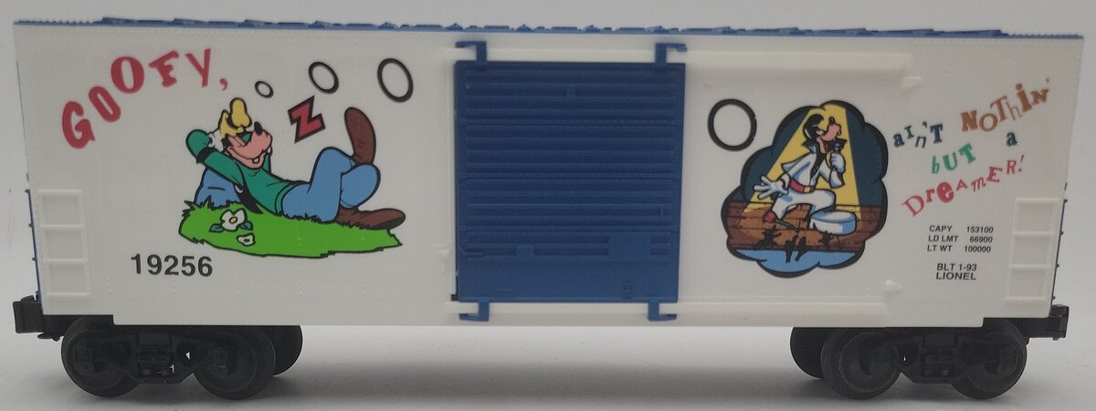Lionel 6-19256 O Gauge Disney Goofy Hi-Cube Boxcar EX/Box