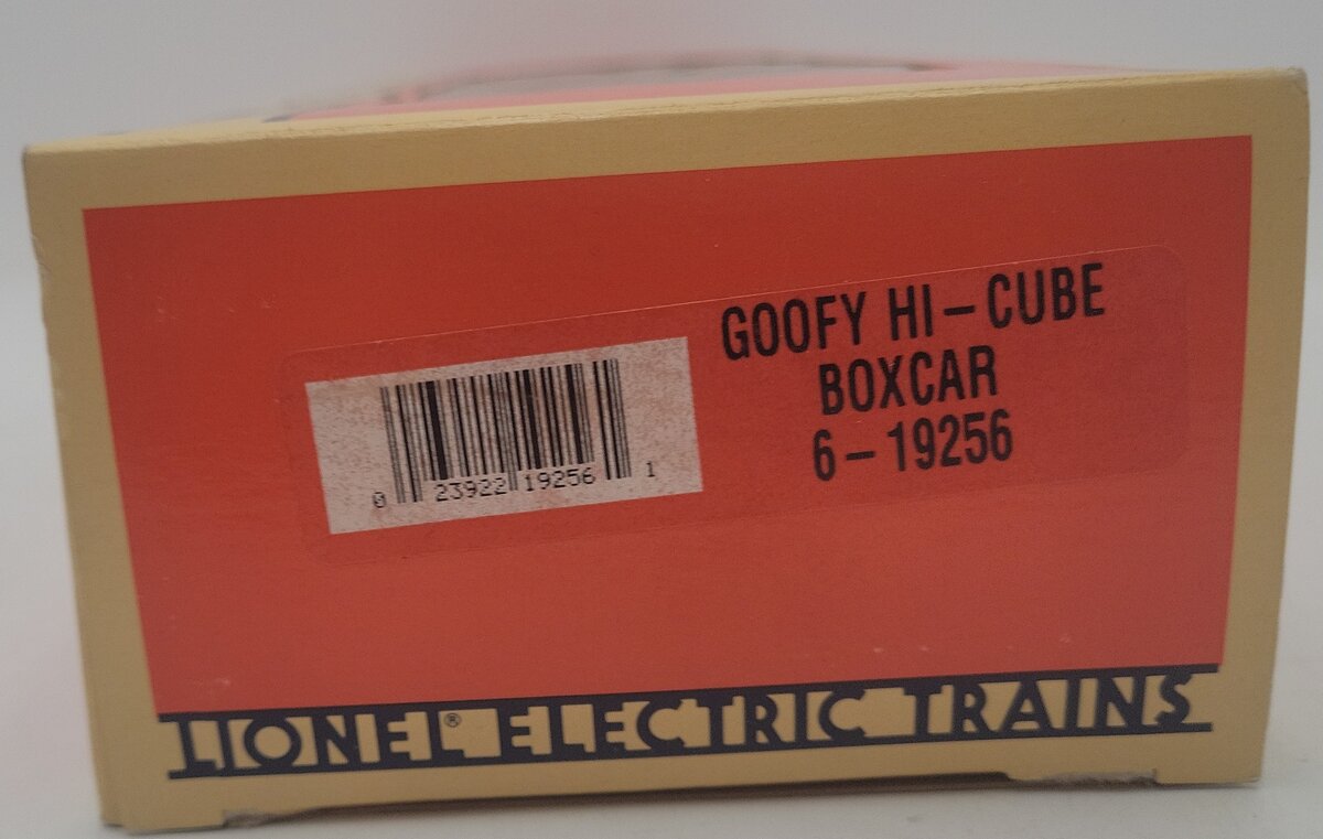 Lionel 6-19256 O Gauge Disney Goofy Hi-Cube Boxcar EX/Box