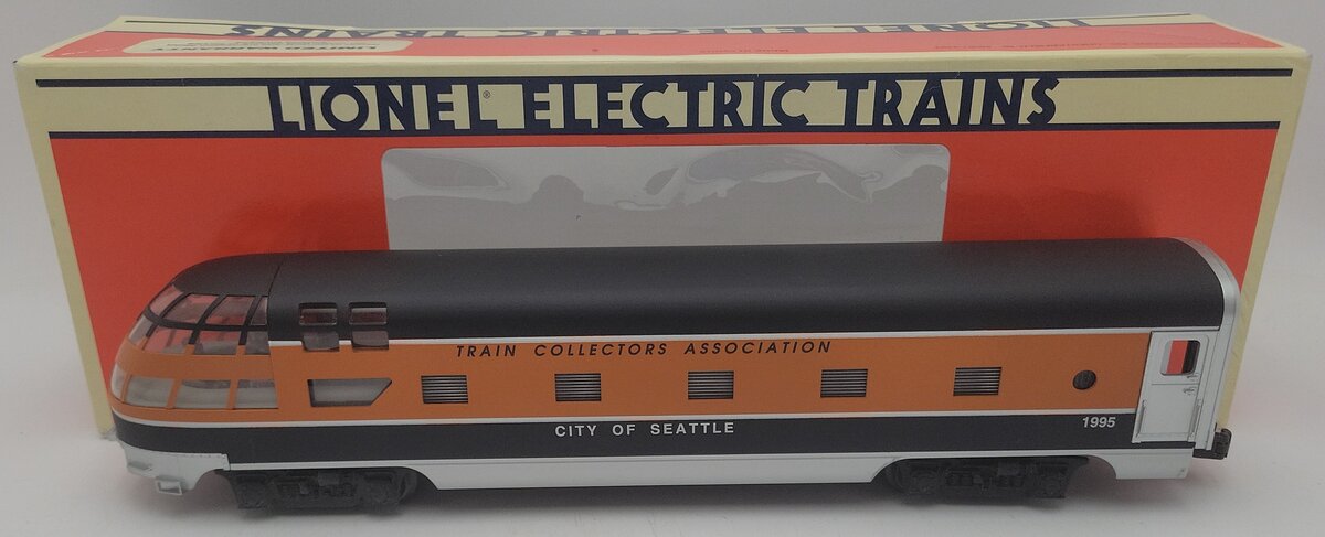 Lionel 6-52062 O Gauge TCA "City of Seattle" Skytop Observation Passenger Car EX/Box