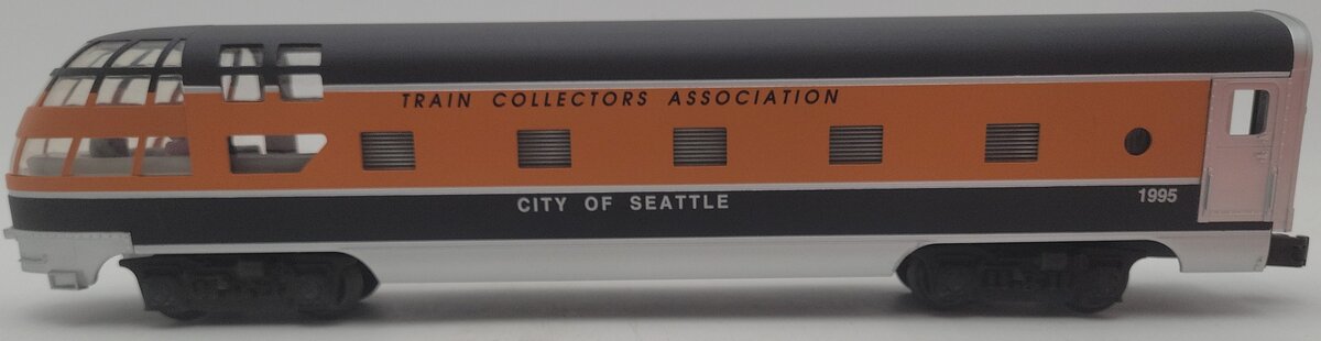 Lionel 6-52062 O Gauge TCA "City of Seattle" Skytop Observation Passenger Car EX/Box