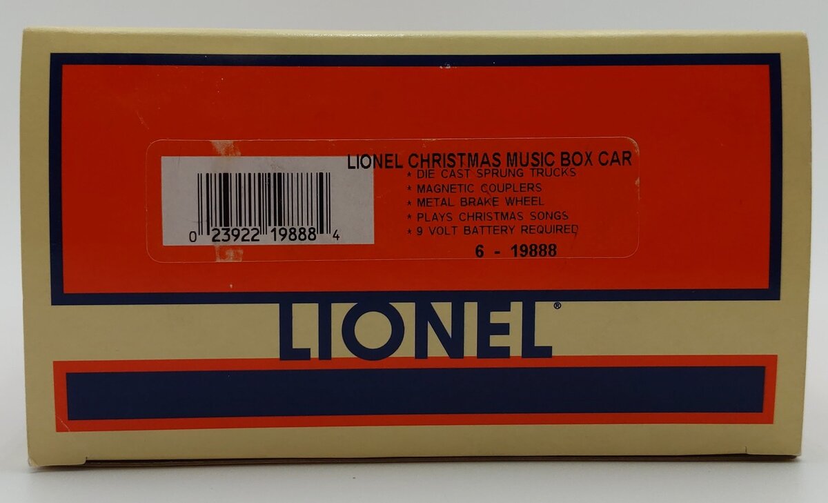 Lionel 6-19888 Operating Christmas Music Boxcar LN/Box