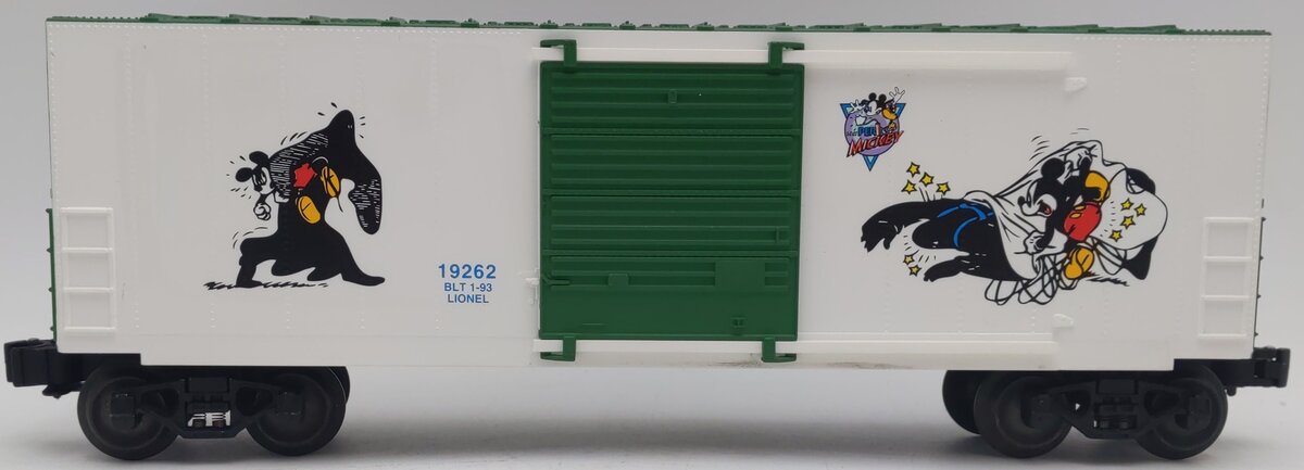 Lionel 6-19262 O Gauge Perils of Mickey High-Cube Boxcar II EX/Box