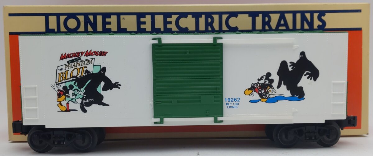 Lionel 6-19262 O Gauge Perils of Mickey High-Cube Boxcar II EX/Box
