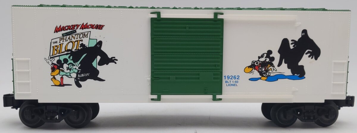 Lionel 6-19262 O Gauge Perils of Mickey High-Cube Boxcar II EX/Box