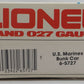 Lionel 6-5727 O Gauge US Marines Bunk Car EX/Box